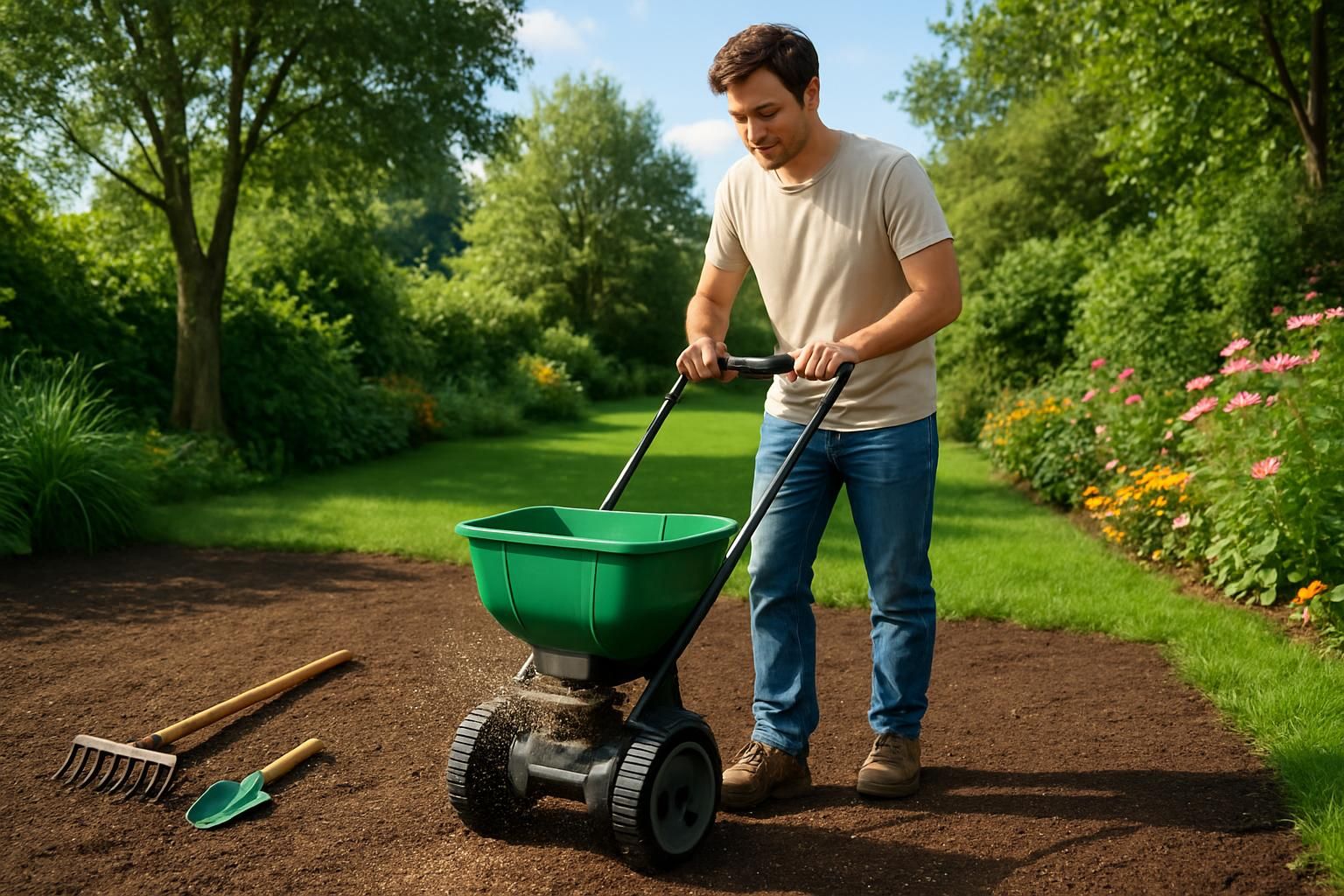 apprenez à semer du gazon dans votre jardin facilement et sans effort grâce à nos conseils simples et efficaces pour un gazon vert et dense.