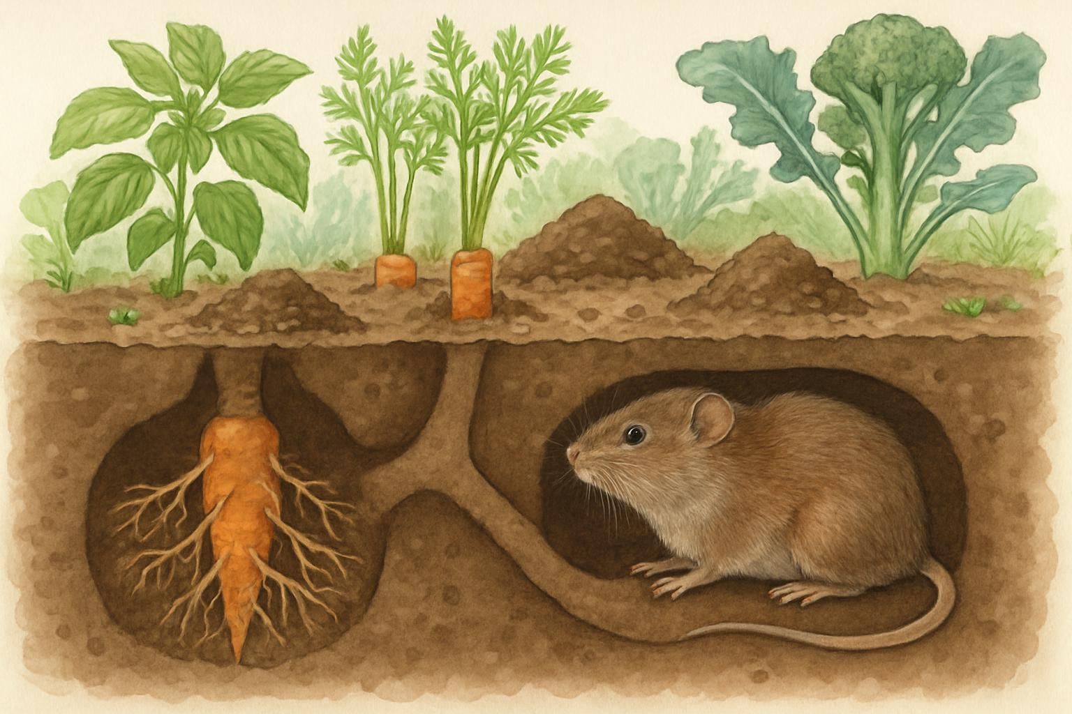 découvrez comment identifier les campagnols dans votre jardin et apprenez les méthodes efficaces pour les éliminer afin de protéger vos plantations.